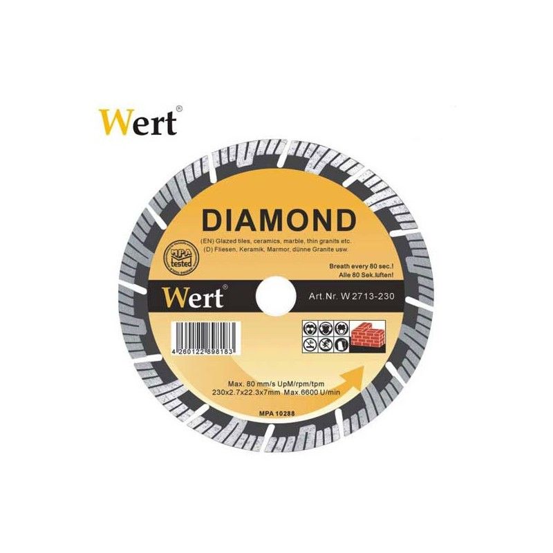 Segmented Turbo Diamond Saw Blade (115mm) WERT - 1