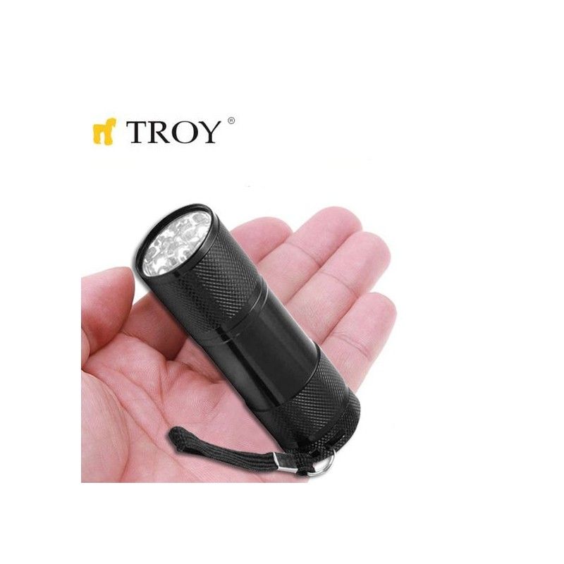 Aluminum Flashlight with batteries TROY - 1