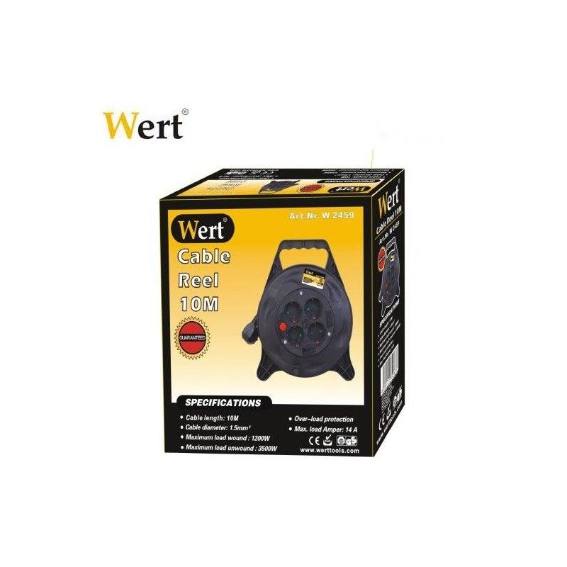 Socket outlet with cable (10m) / Wert 2459 / WERT - 2